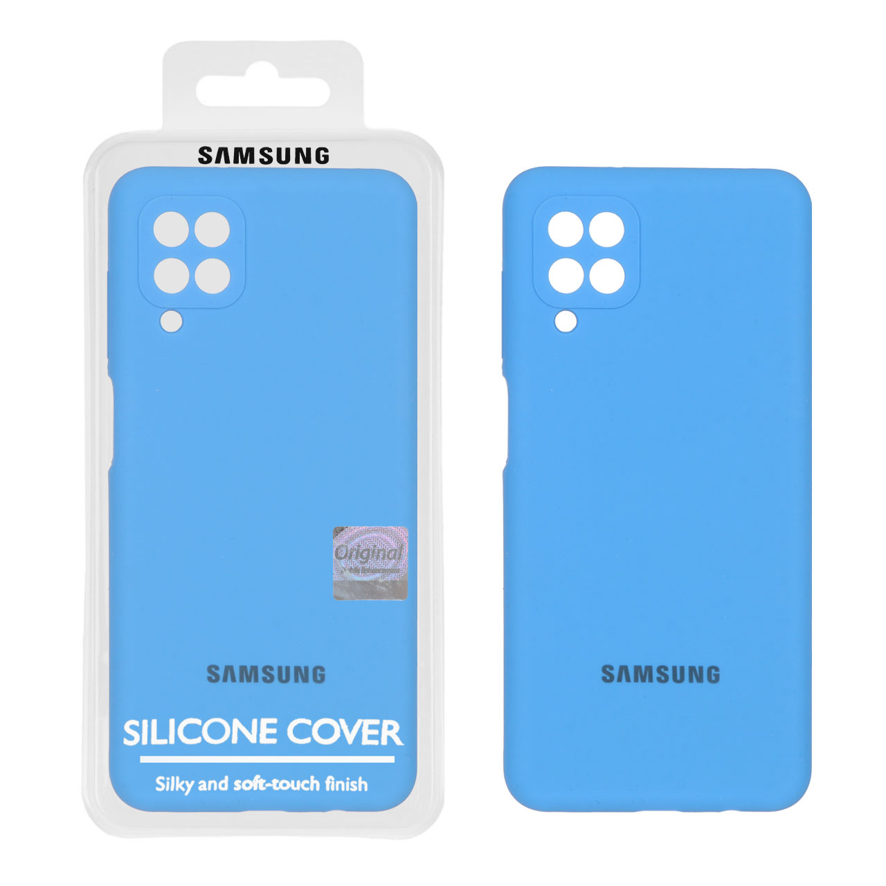 قاب سیلیکونی پاک کنی اورجینال Master Quality مدل Samsung Galaxy A12 / M12 / F12 - آبی (پک دار)